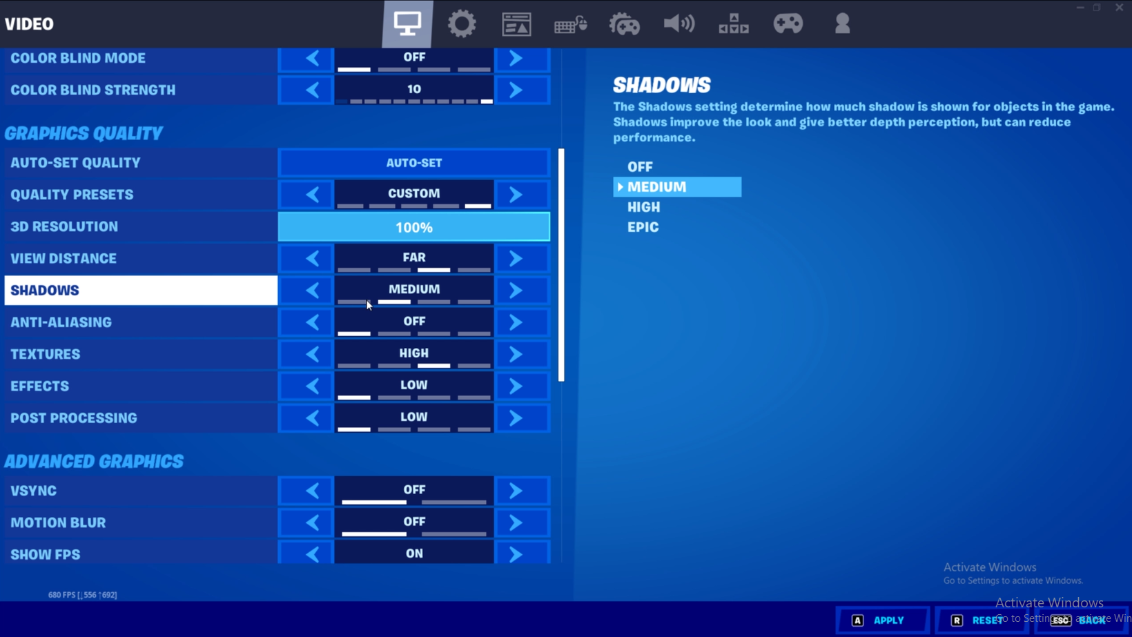 Best Settings For Fortnite Pc 2021 Fortnite Season 7 Settings For High Fps And Low Input Lag Nvidia Amd The Vr Soldier