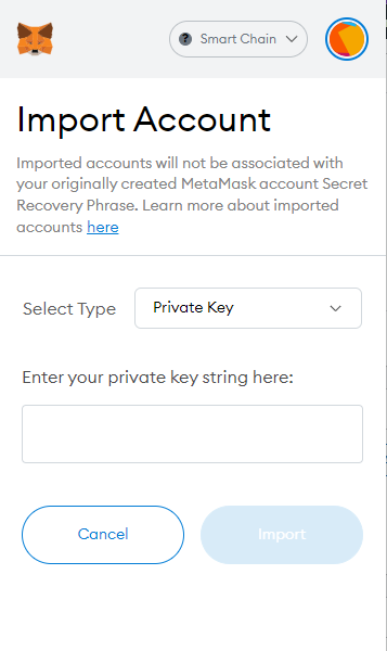 make private key metamask