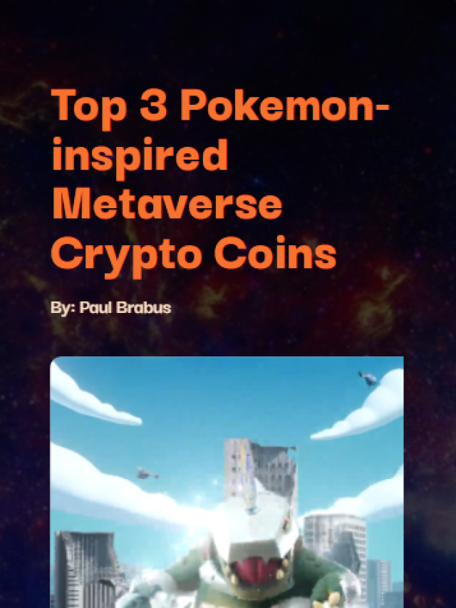 Top 3 Pokemon-inspired Metaverse Crypto Coins