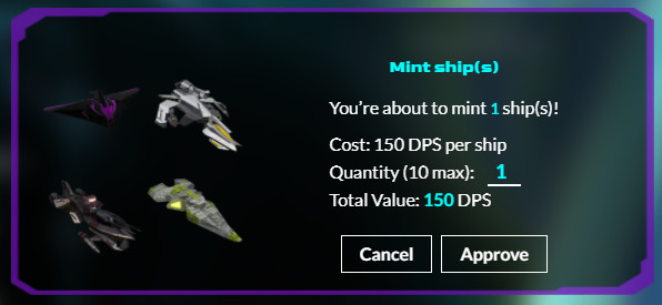 deepspace mint ship