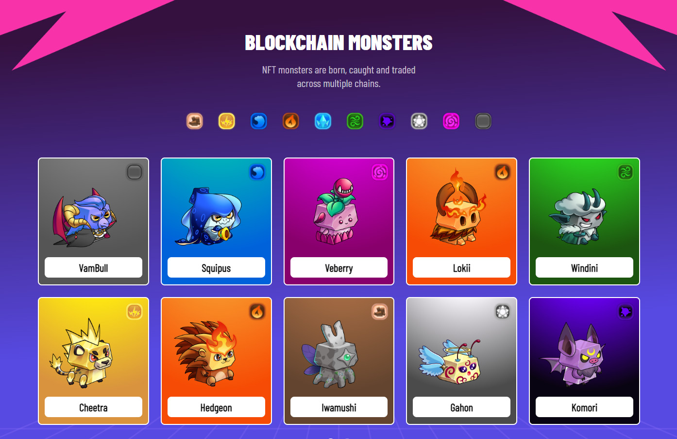 მეტავერსი კრიპტო თამაში blockchain monster hunt