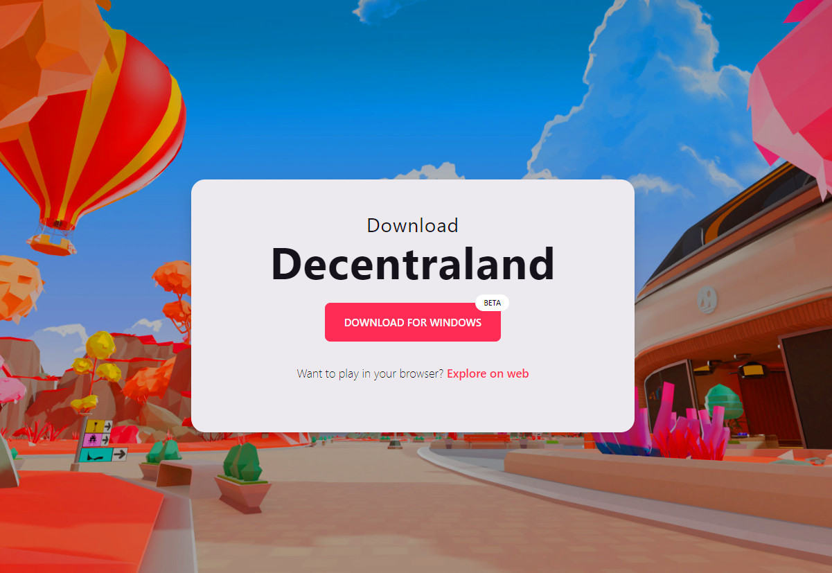decentraland desktop client download