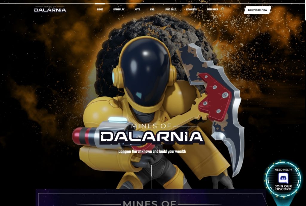 mines of dalarnia metaverse crypto game
