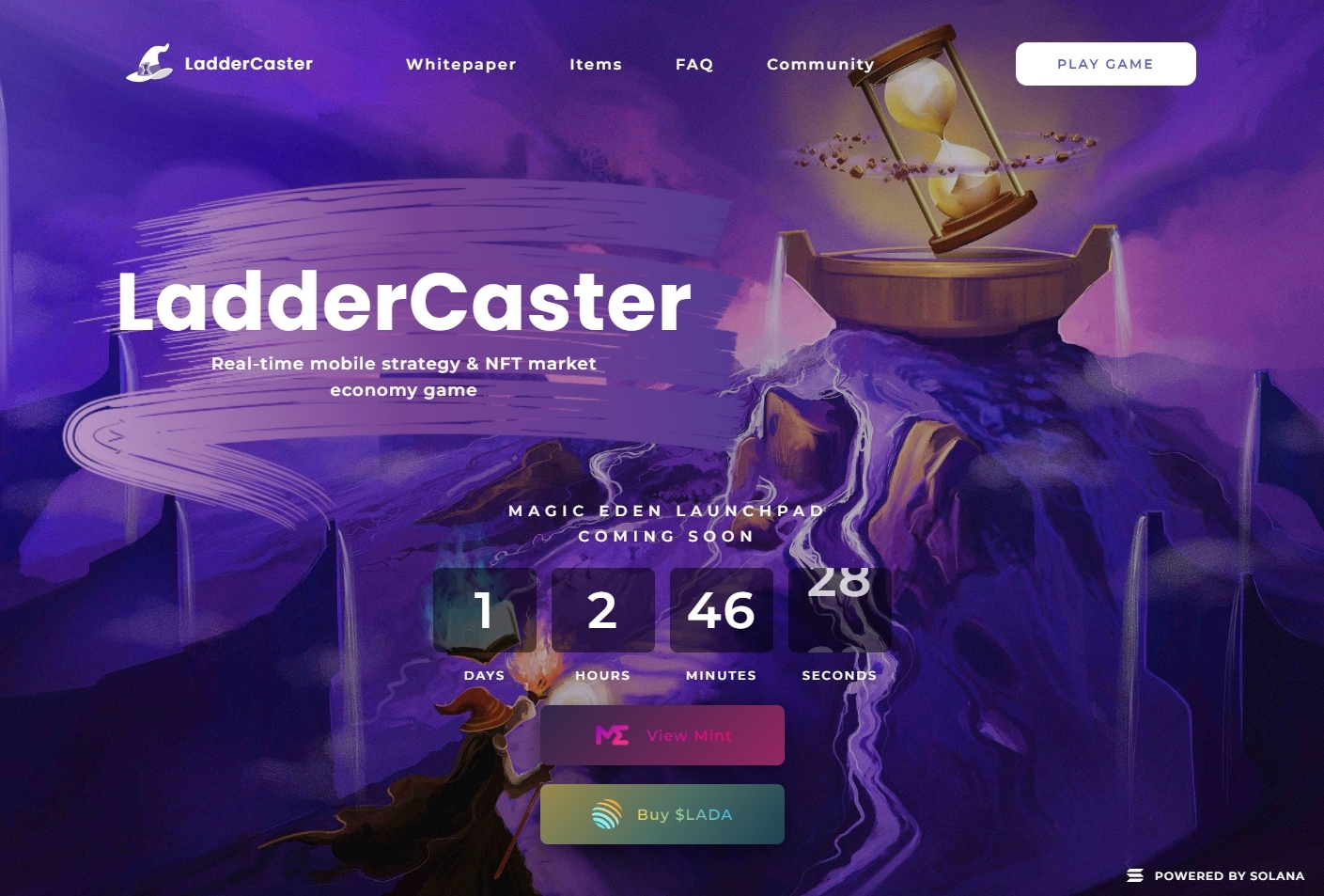 laddercaster blockchain game