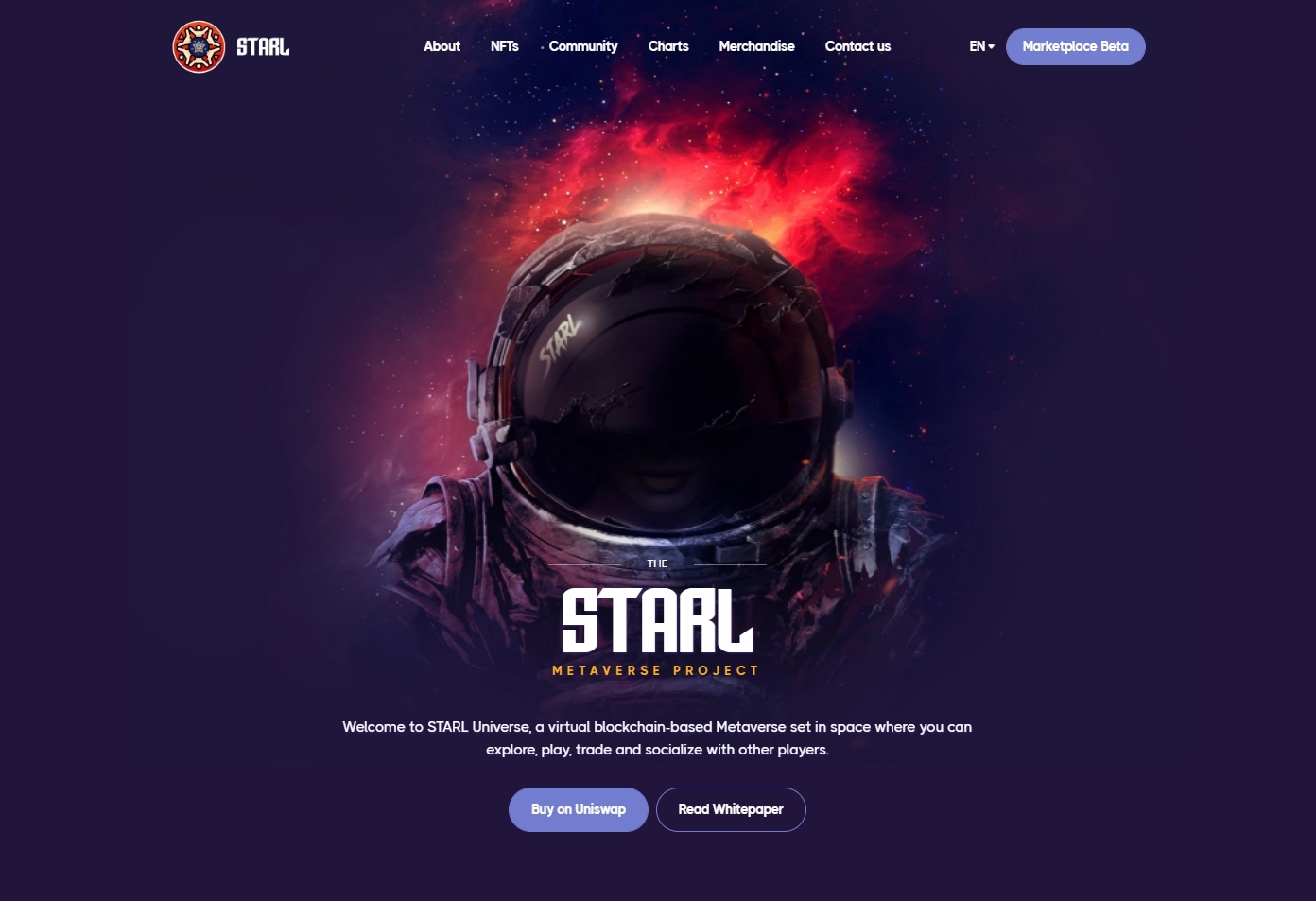 starlink starl metaverse hoempage