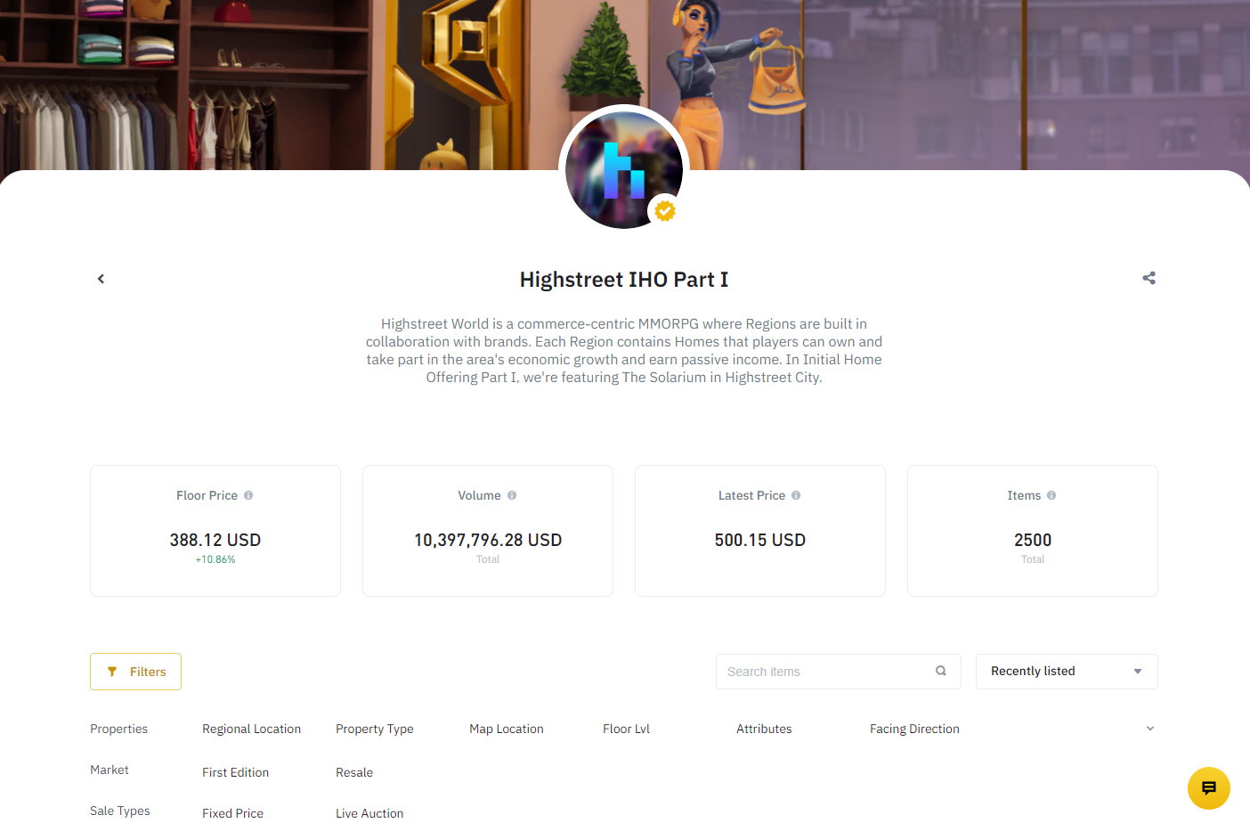 binance nft highstreet iho