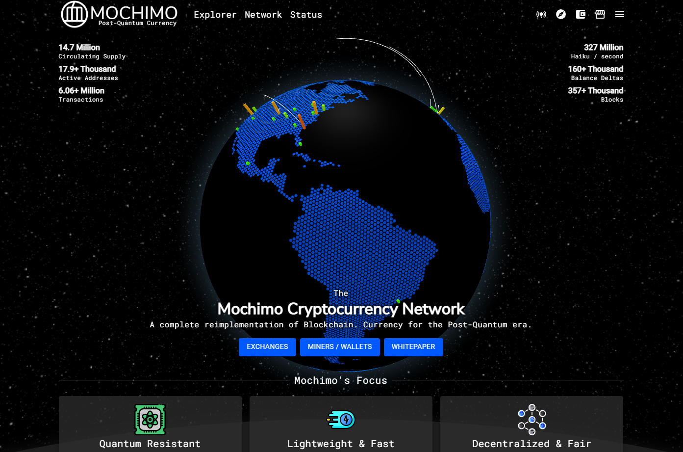 mochimo cryptocurrency post-quantum era blockchain