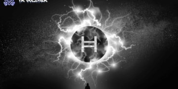 Hedera-HBAR-Hashgraph-logo-on-black-starry-universe-background 1
