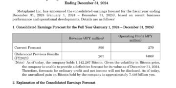 Bitcoin Powers Metaplanet’s Turnaround