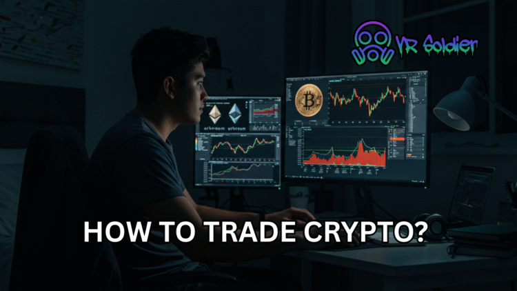 What you will get:  Simple steps to start trading cryptocurrencies like Bitcoin and Ethereum How to choose a reliable crypto exchange with low fees and strong security Key tips to read crypto price charts and manage trading risks How to stay updated with market-moving news and practice safely before investing Introduction Cryptocurrency trading has exploded in popularity as an easy way to earn online. With simple guidance you can start trading Bitcoin Ethereum and other altcoins using your phone or computer. This guide gives clear steps for beginners. What Is Crypto Trading and How Does It Work Crypto trading is buying and selling digital currencies like Bitcoin Ethereum Cardano or Solana to make a profit. You buy when prices are low and sell when they go higher. There are two main trading types: Spot trading: You own actual coins. Derivatives trading: You trade based on price movements without owning coins. Spot trading is perfect for beginners because it’s more straightforward and less risky. Step 1 Choose a Reliable Crypto Exchange Select a trusted crypto exchange. Popular beginner-friendly options: Binance: Low fees and many altcoins Coinbase: Easy for beginners with strong security Kraken: Great support and euro compatibility Bybit: Simple interface with spot and futures Look for: Easy sign up and verification Strong security (2FA, cold storage) Low trading fees and fast euro or fiat deposits Wide selection of coins and high volume Step 2 Learn Crypto Chart Reading Reading price charts will improve your crypto trading success. Key concepts: Trend lines: Overall up or down movements Support levels: Prices where value tends to bounce up Resistance levels: Prices where value tends to slow or reverse Start with basic charts like candlestick charts. Many platforms like Binance and Kraken offer built-in guides. Step 3 Manage Risk and Use Stop Losses Crypto prices are very volatile and can change fast. Protect your investment by: Investing only what you can afford to lose Using stop-loss orders to sell automatically at a set lower price Not risking more than 1–2% of your portfolio on any trade This risk management helps you stay in the game long term. Step 4 Stay Updated with Real-Time Crypto News Crypto markets respond instantly to news. Use reliable sources like Vr Soldier, CoinDesk, CoinTelegraph and The Block. Track: Bitcoin ETF decisions New coin listings on exchanges Regulatory changes Major partnerships and developments Following crypto news helps you predict good entry and exit points. Step 5 Use Demo Accounts to Practice Many exchanges like Binance and Bybit offer demo accounts or testnets. Practice trading with virtual money first. This helps you learn: How orders work Chart reading in real time Trading fees and order types Once you feel confident, move to small real trades. Final Simple Tips for New Crypto Traders Start with well-known coins like Bitcoin Ethereum Avoid chasing hype or FOMO (Fear Of Missing Out) Keep a basic trading journal or spreadsheet Learn from both wins and losses Crypto Trading Basics for Long Term Profit