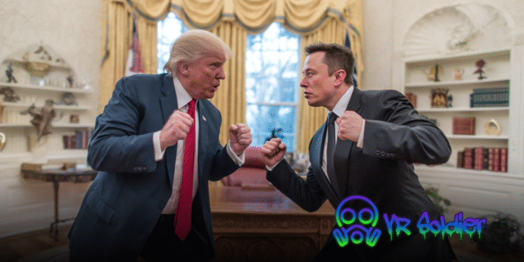 Trump vs Elon Musk: Bitcoin Dips as Tesla Crashes
