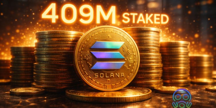 Solana Reaches 409 Million Staked SOL as Price Remains Weak